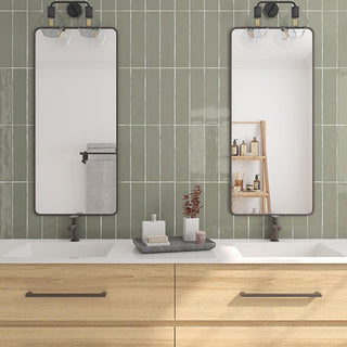 Pelican Beige - 3x12 Costa Clara Natural Solid-Color Glossy Undulated Ceramic Tile