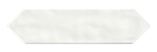 3x12 Stagecraft Picket  Natural Solid-Color Glossy Undulated Ceramic Tile White Gloss