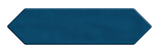3x12 Stagecraft Picket  Natural Solid-Color Matte Undulated Ceramic Tile Navy Matte