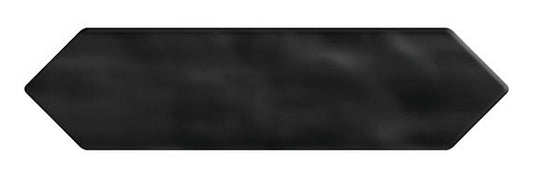 3x12 Stagecraft Picket  Natural Solid-Color Matte Undulated Ceramic Tile solid black