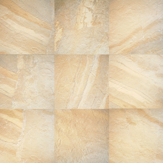 Golden Sand - 3x13 Ayers Rock Natural Stone-Look Matte Smooth Porcelain Tile