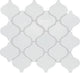 3x3 Color Wheel Retro Arabesque  Mosaic Solid-Color Glossy Smooth Ceramic Tile Soft White