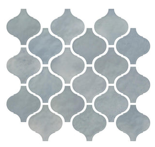11x12 Mesmerist Arabesque Mosaic Solid-Color Glossy Smooth Ceramic Tile