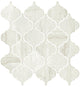 3x3 Mythique Marble Arabesque  Mosaic Marble-Look Matte Smooth Porcelain Tile Light Beige