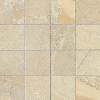 Golden Sand - 13x13 Ayers Rock Straight Joint Mosaic Stone-Look Matte Smooth Porcelain Tile