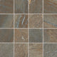 3x3 Ayers Rock Straight Joint  Mosaic Stone-Look Matte Smooth Porcelain Tile Rust Brown