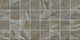 3x3 Danya  Mosaic Stone-Look Matte Smooth Porcelain Tile Dark Gray