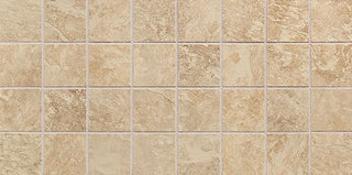 Beige - 12x24 Continental Slate Straight Joint Mosaic Stone-Look Matte Riven Porcelain Tile