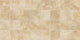 3x3 Continental Slate Straight Joint  Mosaic Stone-Look Matte Riven Porcelain Tile Cream Gold