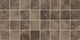 3x3 Continental Slate Straight Joint  Mosaic Stone-Look Matte Riven Porcelain Tile Brown