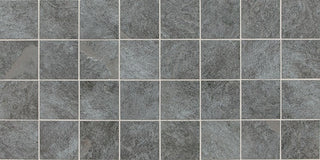 12x24 Continental Slate Straight Joint Mosaic Stone-Look Matte Riven Porcelain Tile