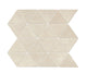 3x3 Chord Triangle  Mosaic Concrete-Look Matte Smooth Porcelain Tile Soft Beige