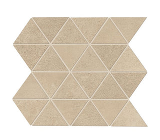 12x15 Chord Triangle Mosaic Concrete-Look Matte Smooth Porcelain Tile