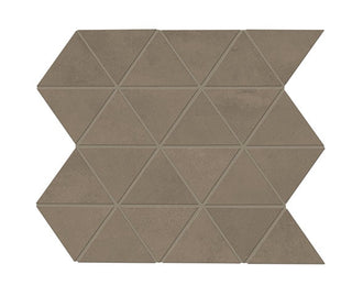 12x15 Chord Triangle Mosaic Concrete-Look Matte Smooth Porcelain Tile