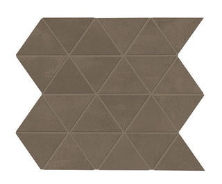 12x15 Chord Triangle Mosaic Concrete-Look Matte Smooth Porcelain Tile