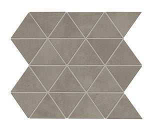 12x15 Chord Triangle Mosaic Concrete-Look Matte Smooth Porcelain Tile