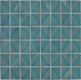 12x16 Revalia Remix Diamond Mosaic Solid-Color Glossy 3D-Geometric Ribbed Ceramic Tile