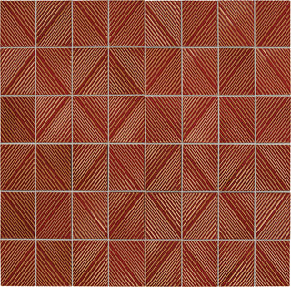 12x16 Revalia Remix Diamond Mosaic Solid-Color Glossy 3D-Geometric Ribbed Ceramic Tile