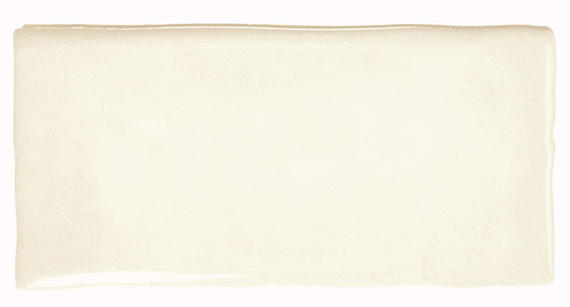 3x6 Mesmerist  Natural Solid-Color Glossy Undulated Ceramic Tile Ivory Cream