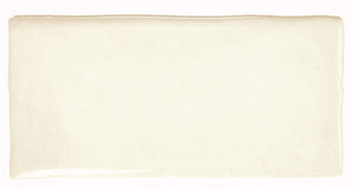 Ivory Cream - 3x6 Mesmerist Natural Solid-Color Glossy Undulated Ceramic Tile