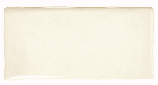 3x6 Mesmerist Natural Solid-Color Glossy Undulated Ceramic Tile