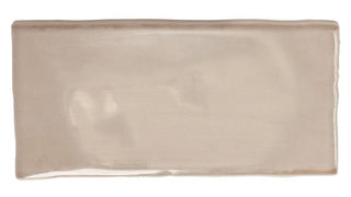 3x6 Mesmerist Natural Solid-Color Glossy Undulated Ceramic Tile