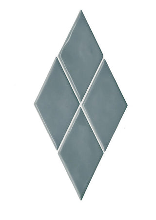 3x6 Playscapes Diamond Natural Solid-Color Glossy Undulated Ceramic Tile