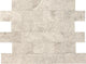 3x6 Limestone Subway Pattern  Natural Marble-Look Tumbled Textured Limestone Tile Taupe Gray