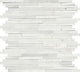 45724 Marble Wave  Mosaic Stone-Look Natural Smooth Marble Tile White Gray