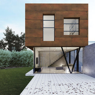Rust Brown - 39x59 Slimlite Alloy Effects Natural Metallic-Look Satin Smooth Porcelain Tile
