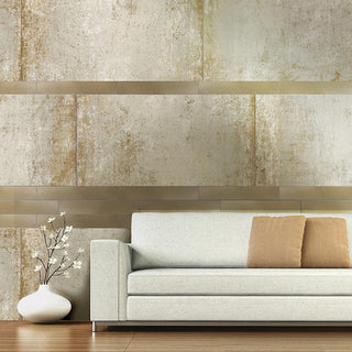 Weathered Beige - 39x59 Slimlite Alloy Effects Natural Metallic-Look Satin Smooth Porcelain Tile
