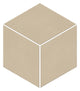 12x12 Neoconcrete  Mosaic Concrete-Look Matte 3D-Geometric Cube Porcelain Tile Soft Beige