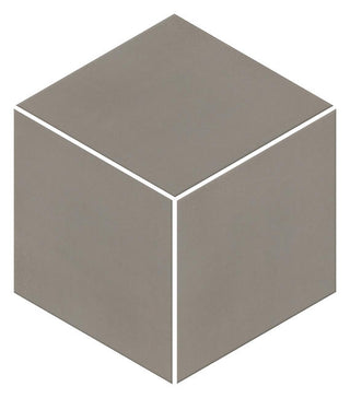 12x12 Neoconcrete Mosaic Concrete-Look Matte Geometric Cube Porcelain Tile
