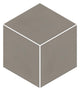 12x12 Neoconcrete  Mosaic Concrete-Look Matte 3D-Geometric Cube Porcelain Tile Medium Brown
