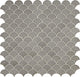 3 Revalia Remix Fan Shell  Mosaic Solid-Color Glossy Smooth Ceramic Tile Soft Taupe
