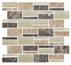 3 Color Appeal  Mosaic Mixed-Color Glossy Smooth Glass Tile Brown Beige