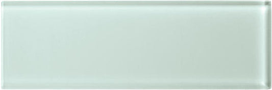 4x12 Color Appeal  Natural Solid-Color Glossy Smooth Glass Tile Mint Green