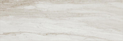 4x12 Platinum  Natural Marble-Look Matte Smooth Porcelain Tile Soft Cream Gray