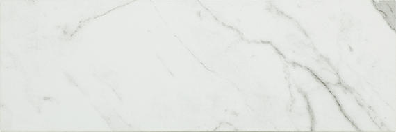 4x12 Platinum  Natural Marble-Look Matte Smooth Porcelain Tile White Gray