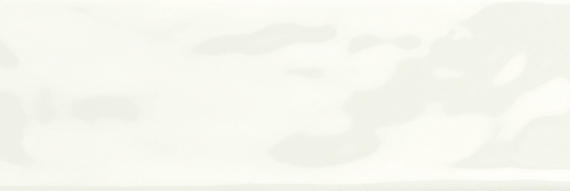 4x12 Mythology  Natural Solid-Color Glossy Undulated Ceramic Tile Soft White