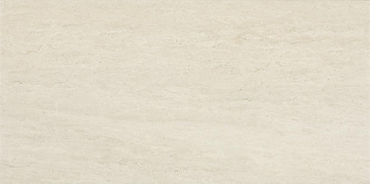 4x12 Sunset Falls  Natural Stone-Look Matte Smooth Porcelain Tile Pure White