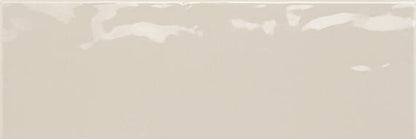 4x12 Middleton Square  Natural Solid-Color Glossy Smooth Ceramic Tile Soft Beige