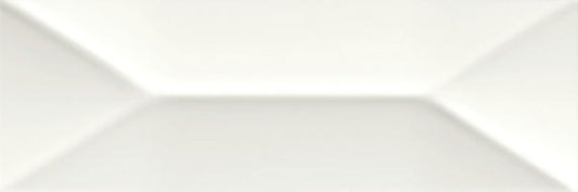 4x12 Mythology Wave Natural Solid-Color Glossy Undulated Ceramic Tile