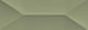 4x12 Mythology Wave  Natural Solid-Color Glossy Undulated Ceramic Tile Olive Green