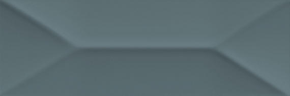 4x12 Mythology Wave  Natural Solid-Color Glossy Undulated Ceramic Tile Deep Teal