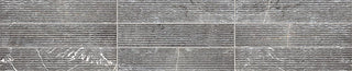 4x20 Marble Linear Raked Natural Marble-Look Matte Smooth Marble Tile