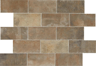 4x8 Brickwork Natural Stone-Look Matte Textured Porcelain Tile