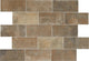 4x8 Brickwork  Natural Stone-Look Matte Textured Porcelain Tile Medium Brown