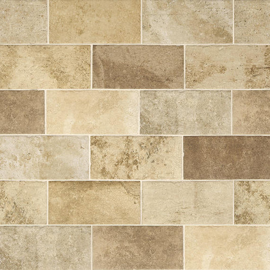 4x8 Urban District Brx Subway Pattern  Natural Stone-Look Matte Smooth Porcelain Tile Light Gray
