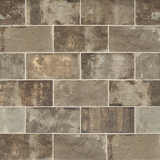 4x8 Urban District Brx Subway Pattern Natural Stone-Look Matte Smooth Porcelain Tile